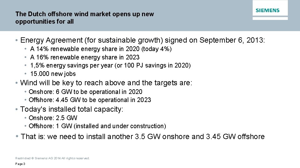The Dutch offshore wind market opens up new opportunities for all • Energy Agreement