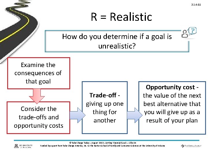 2. 1. 4. G 1 R = Realistic How do you determine if a