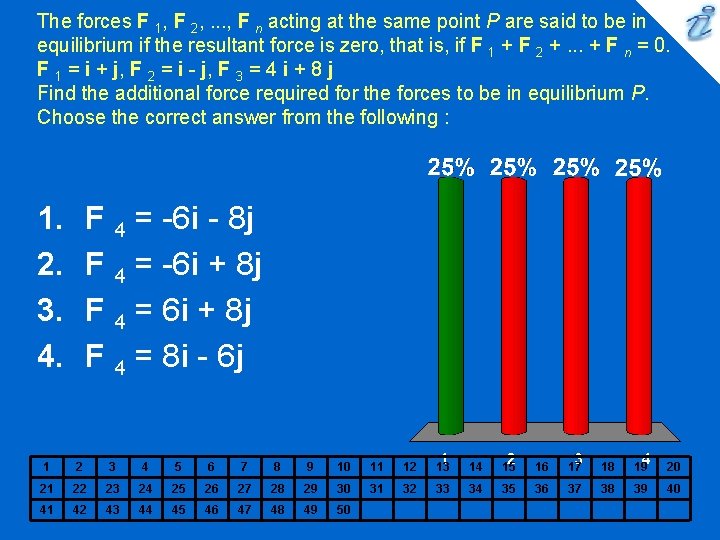 The forces F 1, F 2, . . . , F n acting at