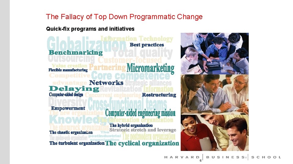 The Fallacy of Top Down Programmatic Change Quick-fix programs and initiatives 6 6 