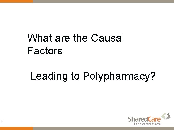 What are the Causal Factors Leading to Polypharmacy? 15 