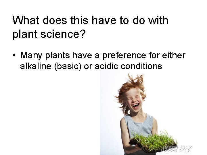 What does this have to do with plant science? • Many plants have a