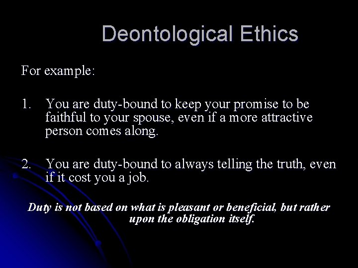 essay about deontological ethics