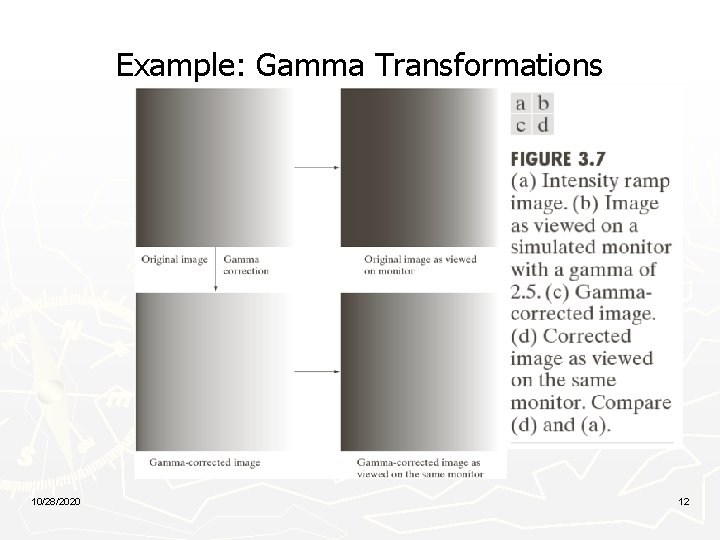 Example: Gamma Transformations 10/28/2020 12 