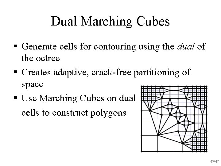 Dual Marching Cubes § Generate cells for contouring using the dual of the octree