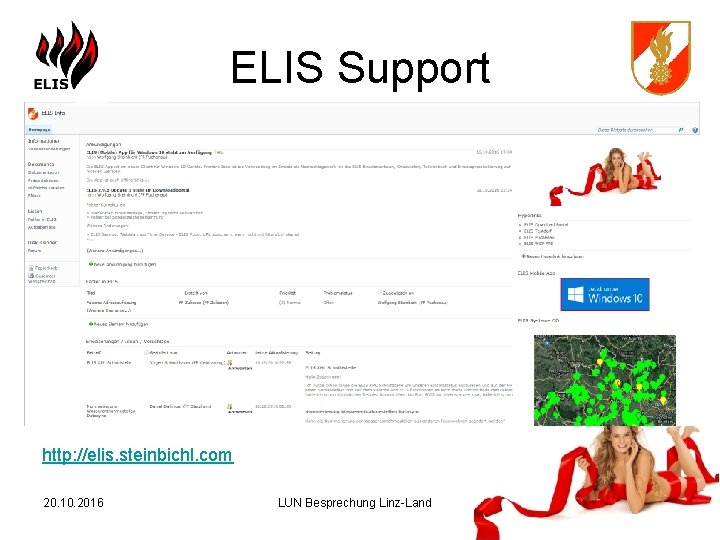 ELIS Support http: //elis. steinbichl. com 20. 10. 2016 LUN Besprechung Linz-Land 