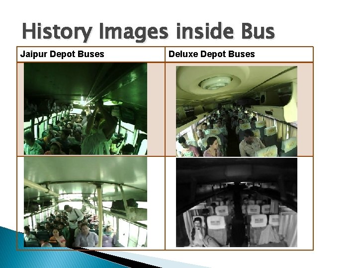 History Images inside Bus Jaipur Depot Buses Deluxe Depot Buses 