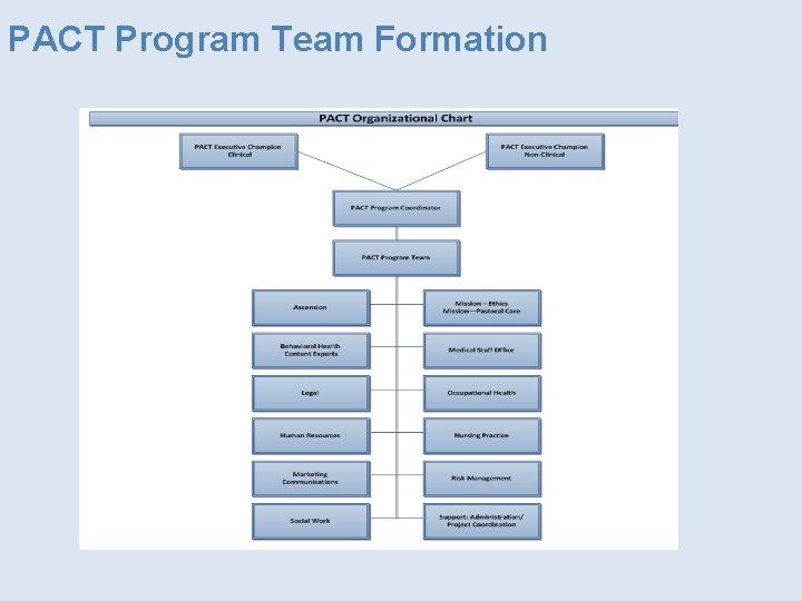 PACT Program Team Formation 