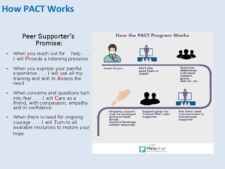 How PACT Works Peer Supporter’s Promise: • When you reach out for help. .