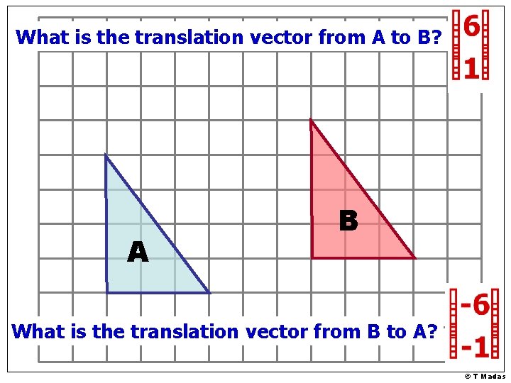 What is the translation vector from A to B? A B What is the