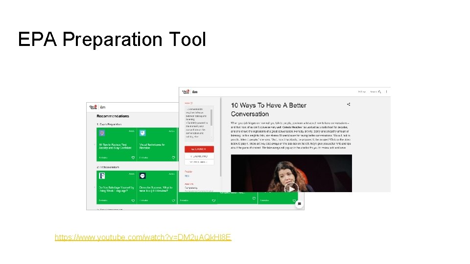 EPA Preparation Tool https: //www. youtube. com/watch? v=DM 2 u. AQk. Hl 8 E EPA Preparation Tool https: //www. youtube. com/watch? v=DM 2 u. AQk. Hl 8 E