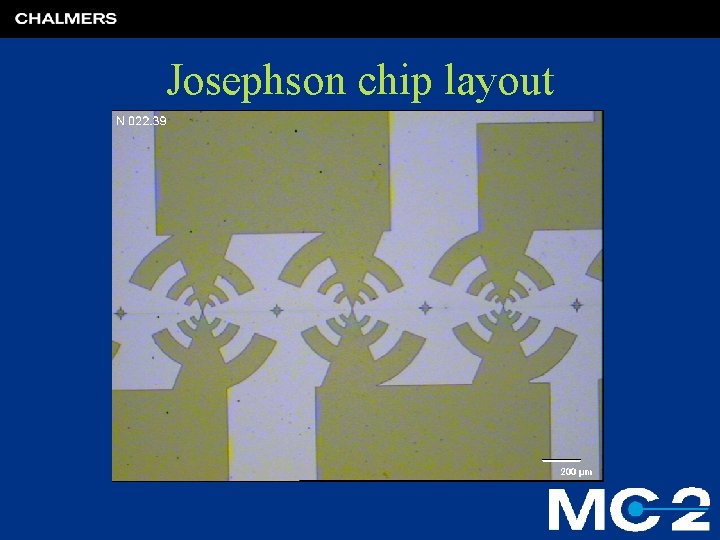 Josephson chip layout 