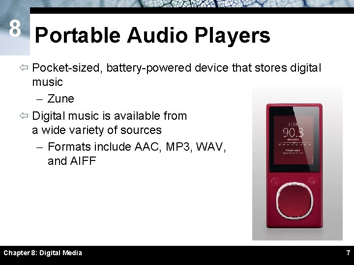 8 Portable Audio Players ï Pocket-sized, battery-powered device that stores digital music – Zune 8 Portable Audio Players ï Pocket-sized, battery-powered device that stores digital music – Zune