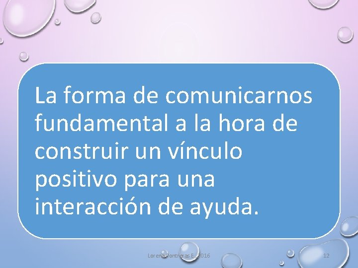 La forma de comunicarnos fundamental a la hora de construir un vínculo positivo para