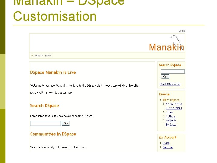 Manakin – DSpace Customisation 