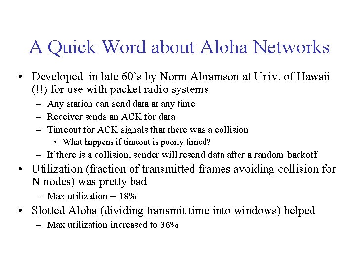 802 3 Ethernet TC 625 Shared Access Networks