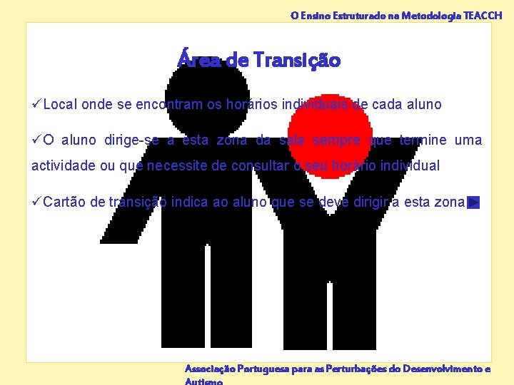 O Ensino Estruturado na Metodologia TEACCH Área de Transição üLocal onde se encontram os