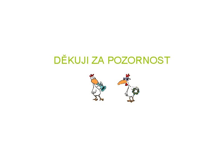 DĚKUJI ZA POZORNOST 