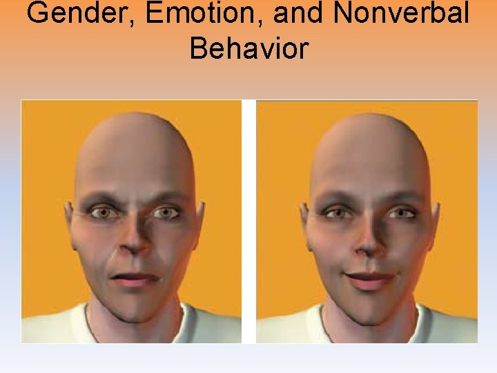 Gender, Emotion, and Nonverbal Behavior 