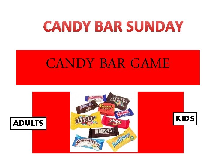 CANDY BAR SUNDAY CANDY BAR GAME KI ADULTS KIDS 