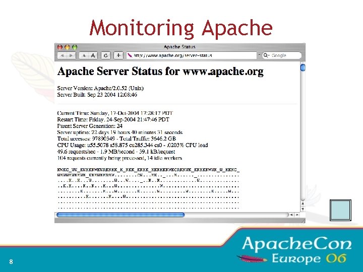 Monitoring Apache 8 