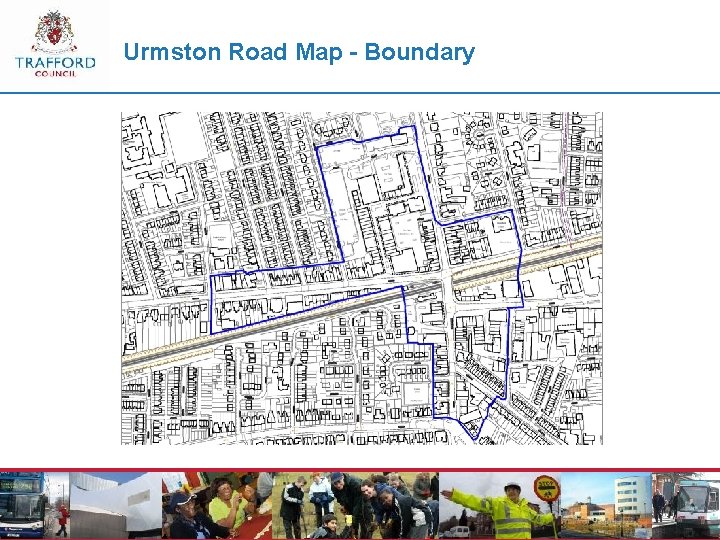 Urmston Road Map - Boundary 