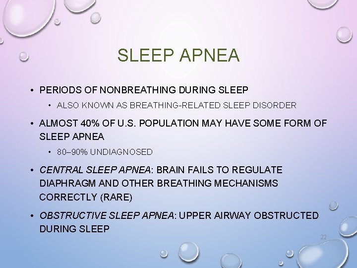 SLEEP APNEA • PERIODS OF NONBREATHING DURING SLEEP • ALSO KNOWN AS BREATHING-RELATED SLEEP SLEEP APNEA • PERIODS OF NONBREATHING DURING SLEEP • ALSO KNOWN AS BREATHING-RELATED SLEEP