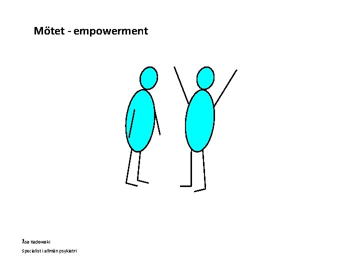 Mötet - empowerment Åsa Kadowaki Specialist i allmän psykiatri Mötet - empowerment Åsa Kadowaki Specialist i allmän psykiatri