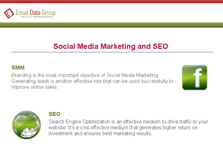 Social Media Marketing and SEO SMM Branding is the most important objective of Social