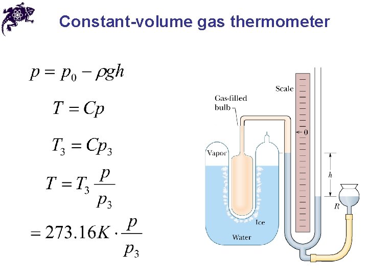 Constant-volume gas thermometer Constant-volume gas thermometer