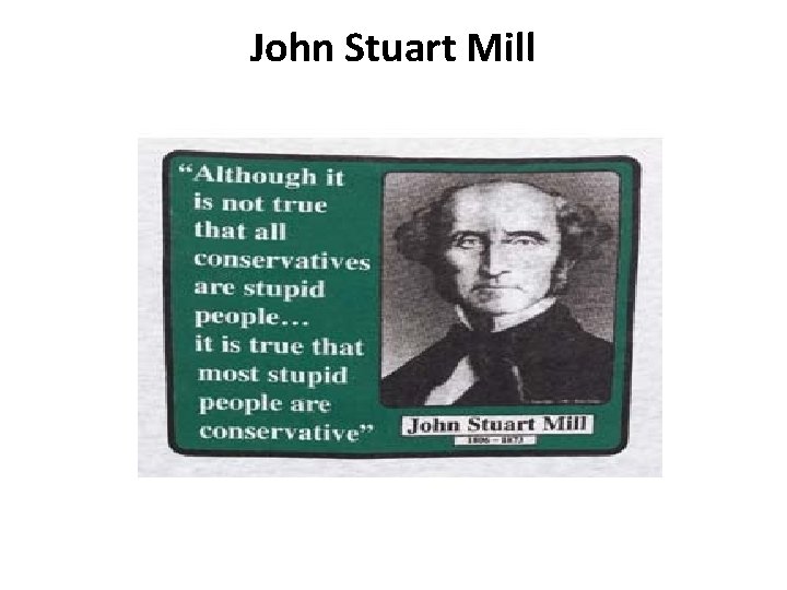 John Stuart Mill 