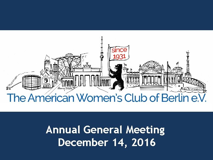 Annual General Meeting December 14, 2016 