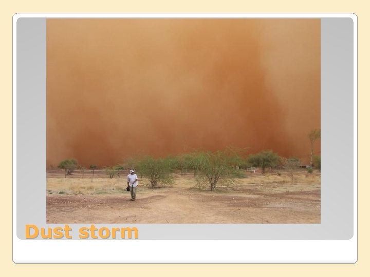 Dust storm 