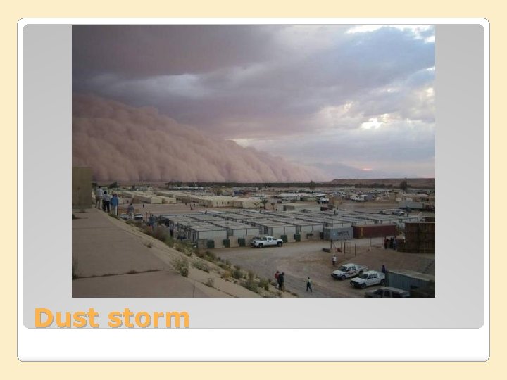 Dust storm 