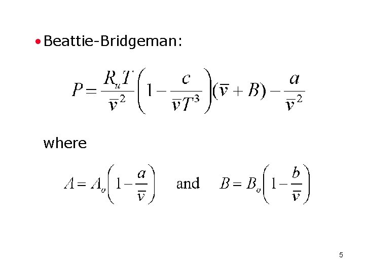  • Beattie-Bridgeman: where 5 