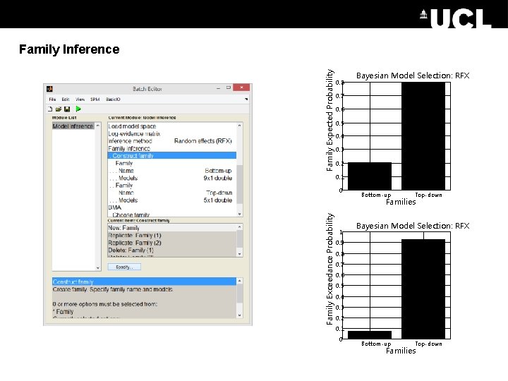 Family Expected Probability Family Inference 0. 8 Bayesian Model Selection: RFX 0. 7 0.