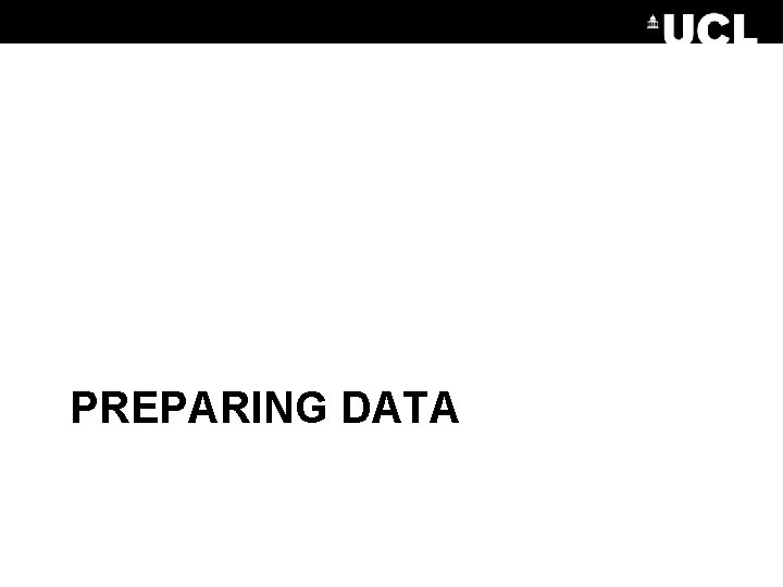 PREPARING DATA 