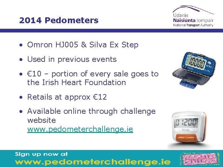 2014 Pedometers • Omron HJ 005 & Silva Ex Step • Used in previous