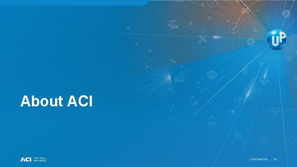 About ACI CONFIDENTIAL 26 About ACI CONFIDENTIAL 26