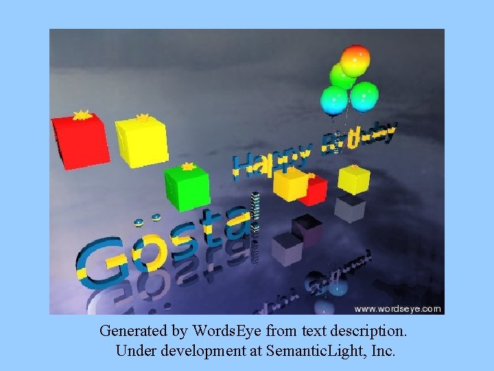 Generated by Words. Eye from text description. Under development at Semantic. Light, Inc. 
