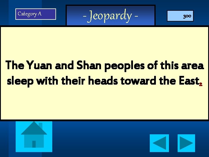 Category A - Jeopardy - 300 The Yuan and Shan peoples of this area