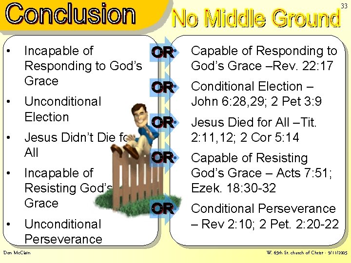 33 No Middle Ground • • • Capable of Responding to God’s Grace –Rev. 33 No Middle Ground • • • Capable of Responding to God’s Grace –Rev.