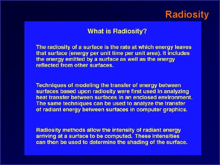 Radiosity 