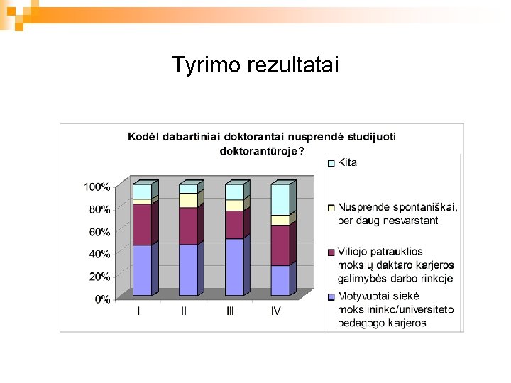 Tyrimo rezultatai 