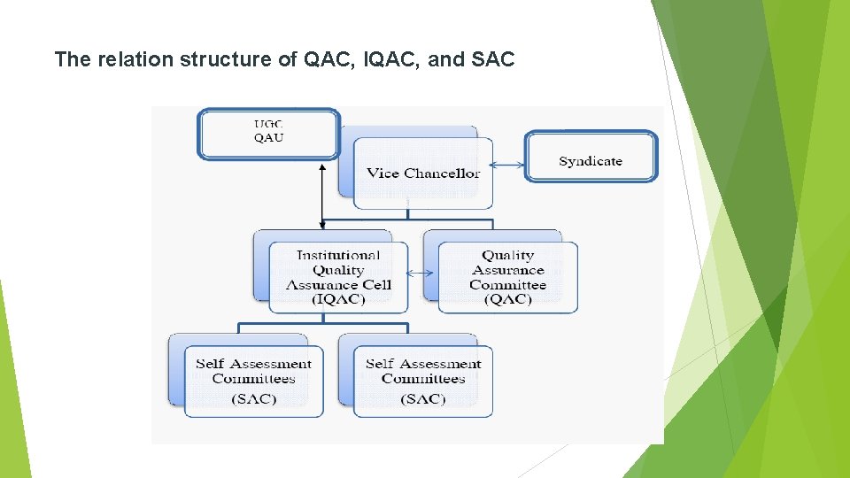The relation structure of QAC, IQAC, and SAC 