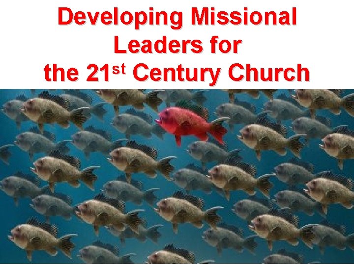 Developing Missional Leaders for st the 21 Century Church 
