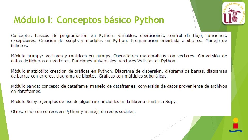 Módulo I: Conceptos básico Python 