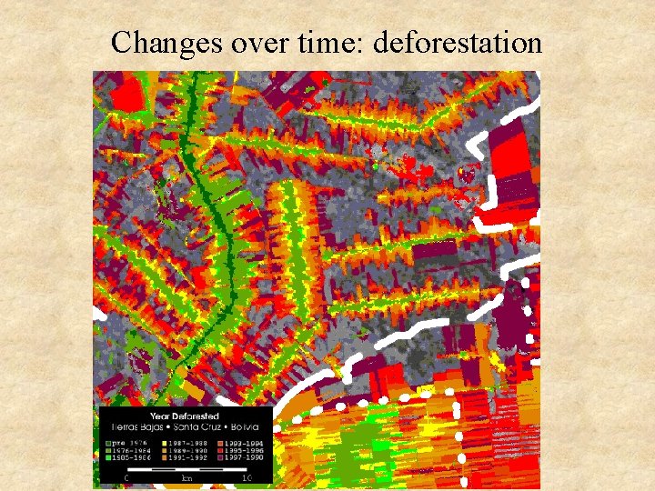Changes over time: deforestation 