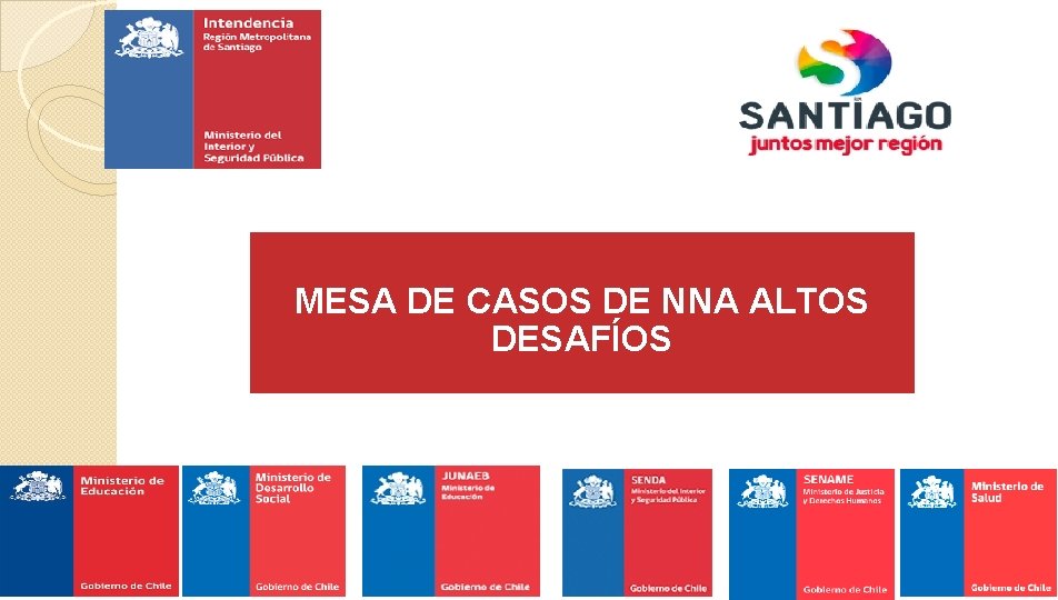 MESA DE CASOS DE NNA ALTOS DESAFÍOS 