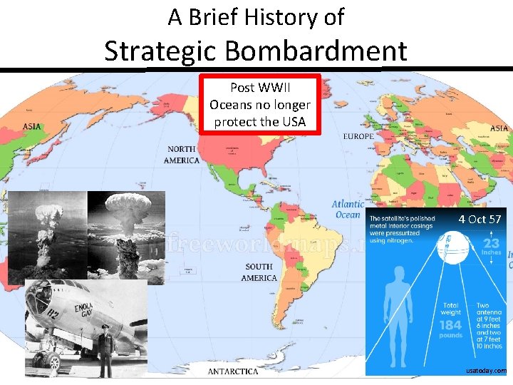 A Brief History of Strategic Bombardment Post WWII Oceans no longer protect the USA